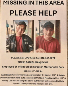 Daniel Davis, Chicago, IL Missing Person Help Locate Missing Man