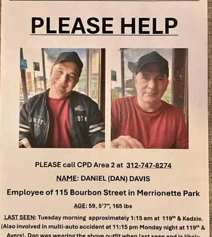 Daniel Davis, Chicago, IL Missing Person: Help Locate Missing Man