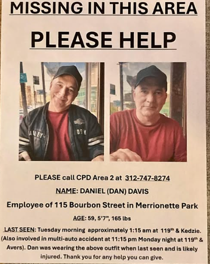 Daniel Davis, Chicago, IL Missing Person: Help Locate Missing Man